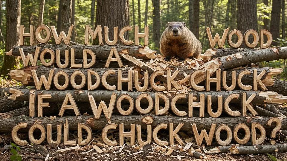 Nano Banana Pro carving a tongue-twister into a woodpile